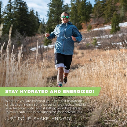 Tailwind Nutrition Endurance Fuel, Sports Drink Powder Mix with Electrolytes, Non-GMO, Free of Soy, Dairy, and Gluten, Vegan, Dauwaltermelon, 50 Servings