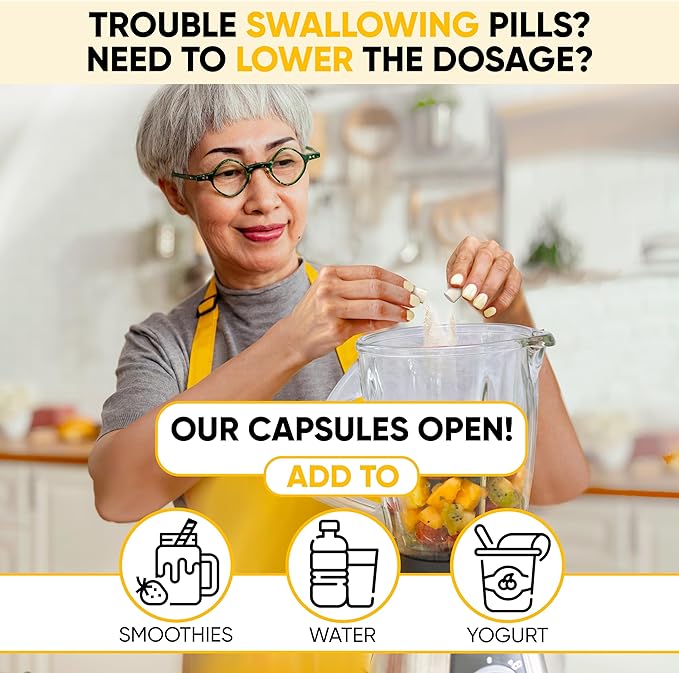 Lifted Naturals Mood Boosting Probiotic 30 Billion CFU - Mood Support Supplement, Prebiotics and Probiotics for Women & Men, Acidophilus Lactobacillus Probiotic, Shelf Stable & Non-GMO, 60 Capsules