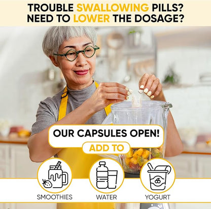 Lifted Naturals Mood Boosting Probiotic 30 Billion CFU - Mood Support Supplement, Prebiotics and Probiotics for Women & Men, Acidophilus Lactobacillus Probiotic, Shelf Stable & Non-GMO, 60 Capsules