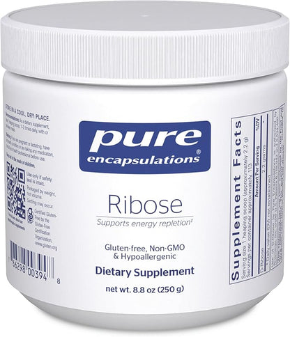 Pure Encapsulations Ribose | Hypoallergenic Supplement with Rapid Energy Repletion for Intense Exercise | 8.8 Ounces