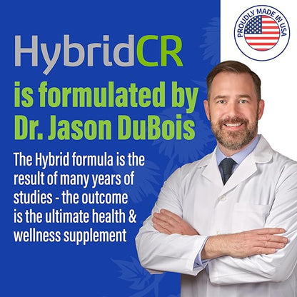 HybridCR Rapid Immune Support Supplement – 4 Day Immunity Supplement - Immune Defense Booster with Echinacea, Ginseng, Andrographis, Zinc, Selenium – Travel Size System Support – 24 Caps, 2 Dose Packs