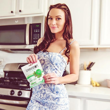 Tummydrops, Natural Peppermint, Gluten Free & Vegan, 33 Individually Wrapped Pure Peppermint Oil Lozenges Made with Organic Ingredients