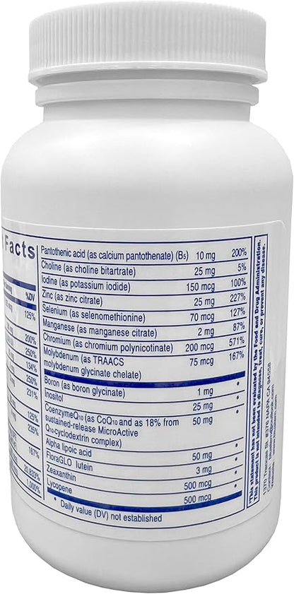 Multivitamin Supplement for Women & Men - Daily Support with Essential Nutrients, Antioxidant Complex, CoQ10 and Lutein for Enhanced Immunity, Brain Function, and Eye Health - 90 Capsules
