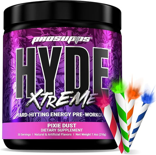 PROSUPPS Mr. Hyde Xtreme Pre-Workout Powder Energy Drink - Intense Sustained Energy, Pumps & Focus with Beta Alanine, Creatine & Nitrosigine, (30 Servings, Pixie Dust)