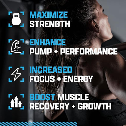 Nutrex Research Outlift Clinical Clinically Dosed Pre Workout Powder with Creatine, Citrulline, EAA | Energy, Performance, Pump Preworkout Supplement for Men & Women (22 Servings, Blueberry Lemonade)