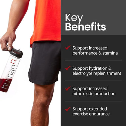 humanN SuperBeets Pre Workout Powder – Caffeine Free – Nitric Oxide Supplement – Creatine & Stimulant Free – Wild Cherry Flavor, 10 Count Packets