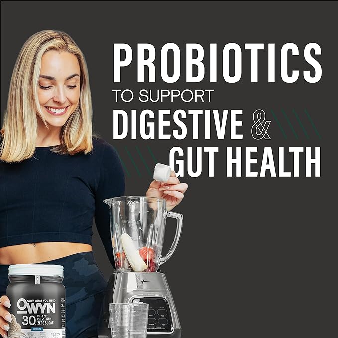 OWYN Only What You Need Pro Elite High Protein Powder, 30g Vegan Protein for Workout Recovery, Delicious Smooth Taste, Zero Sugar, Low Net Carbs, Vanilla, 12 Servings (1.32 LB)