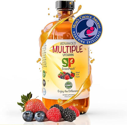 Multivitamin for Kids Vitamin supplements – 31 Vegan Minerals & Multi Vitamins for kids | 20 Fruit & Veggie Extracts, No Sugar, Chemicals, Gluten, Artificial Flavor | Daily Childrens Vitamins 16oz