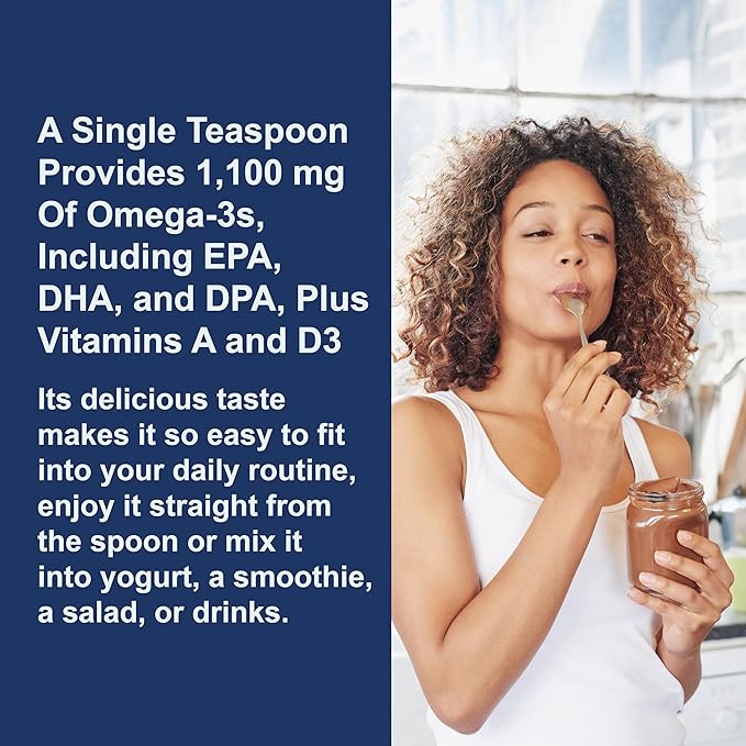 Carlson - Cod Liver Oil, 1100 mg Omega-3s, Wild-Caught Norwegian Arctic Cod-Liver Oil, Sustainably Sourced Nordic Fish Oil Liquid, Unflavored, 500 ml (16.9 Fl Oz)