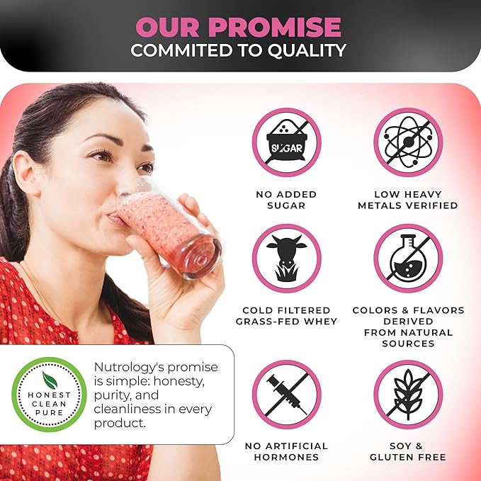 Nutrology TRIPACT Protein Powder, Superberry 7-in-1 Meal Replacement Shake with Grass Fed Whey Protein Powder, Greens, Probiotics & BCAAs, 40 Servings