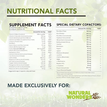 Natural Wonders Life Mate – Multivitamin Supplement | Prenatal Multi-Vitamins for Women with Nutritional and Immune Support | Energy Supplements for Men & Women (360 Capsules)