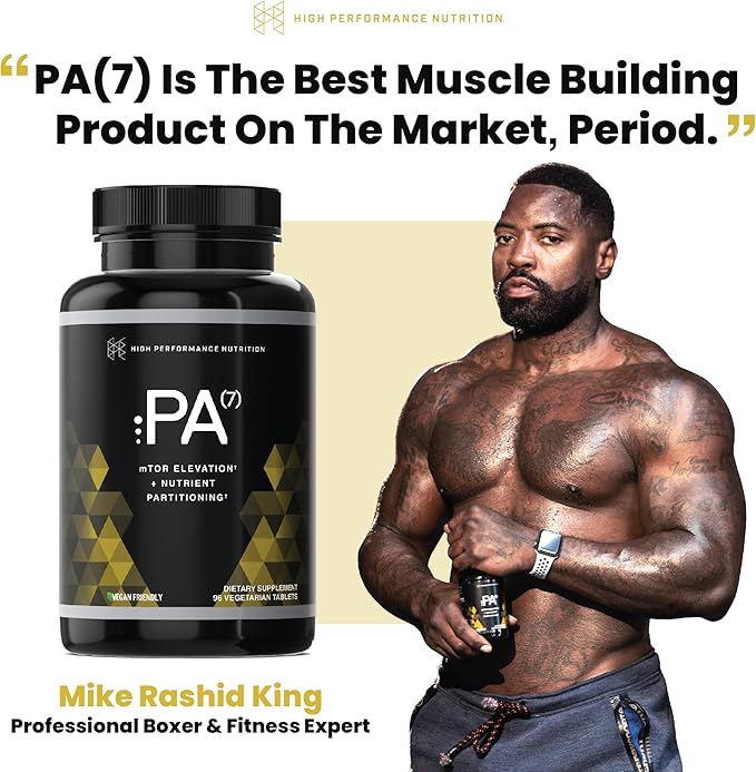 HPN PA(7) Phosphatidic Acid Muscle Builder Top Natural Muscle Builder - Boost mTOR | Build Mass and Strength from Your Workout | 30 Day Supply
