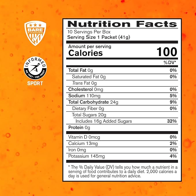 BARE PERFORMANCE NUTRITION, BPN Go Gel Endurance Gel, Vegan + Gluten Free Running Gel with 24g of Carbohydrates & 100 Calories per Gel Pack, 10 Single-Serving Gel Packs, Mixed Berry