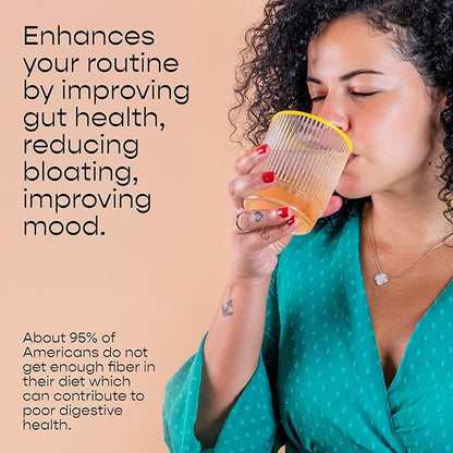 Gut Health Tribiotic Drink Mix - Postbiotics, Prebiotics and Probiotics - High Fiber - Gut Health for Men & Gut Health for Women - Probiotics for Women & Probiotics for Men - 30 Servings Tangerine