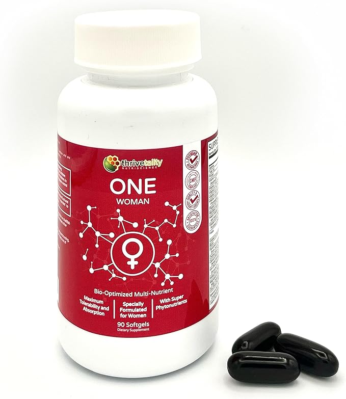 ONE Woman Bio-Optimized Multi-Nutrient by Thrivetality | Women's Multivitamin | #1 Physician Formulated | Science Based | Clinically Proven | Max Tolerability & Absorption | Super Antioxidants