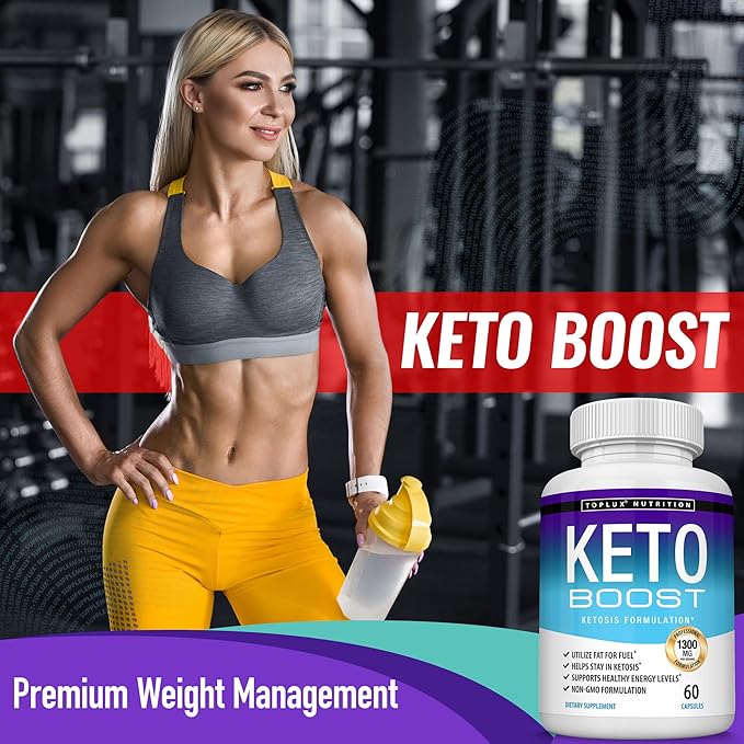 Keto Boost Diet Pills Ketosis Supplement - Natural Exogenous Keto Formula Support Energy & Focus, Advanced Ketones for Ketogenic Diet, for Men Women