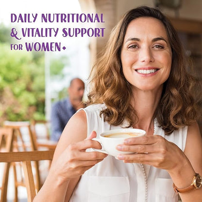 Bluebonnet Nutrition Ladies’ ONE 40+ Whole Food-Bed Multiple, Women Multivitamin for Women 40+, Soy-Free, Non-GMO, Gluten Free, 30 Vegetable Capsules, 30 Servings