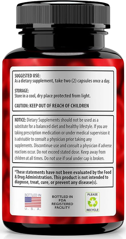 Clear Flux Pills, Official ClearFlux Capsules, ClearFlux Blood Vessel Cleaner, Premium Support to Maintain Stable Levels & Healthy Circulation, All Natural Clear Flux Health Reviews (60 Capsules)