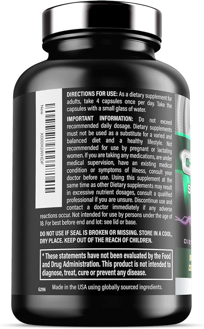 Iron Labs Nutrition: Cycle Support Plus NAC (N-Acetyl-L-Cysteine) - Kidney and Liver Support Supplement - On Cycle Support Supplements for Men - N Acetyl L Cysteine and Milk Thistle (120 Capsules)