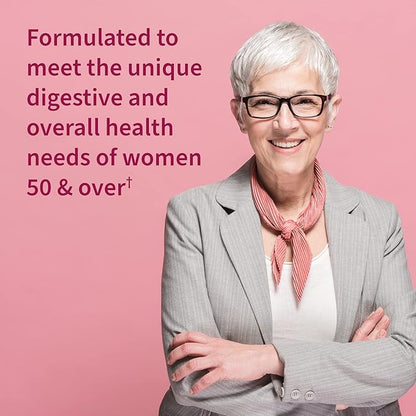 Garden of Life 22 Digestive Enzymes for Women 50 & Over with Bromelain, Papain & Lactase Plus Probiotics & Vitamins B12, Biotin & Zinc – RAW Enzymes – Non-GMO, Gluten-Free, Vegetarian, 90 Capsules