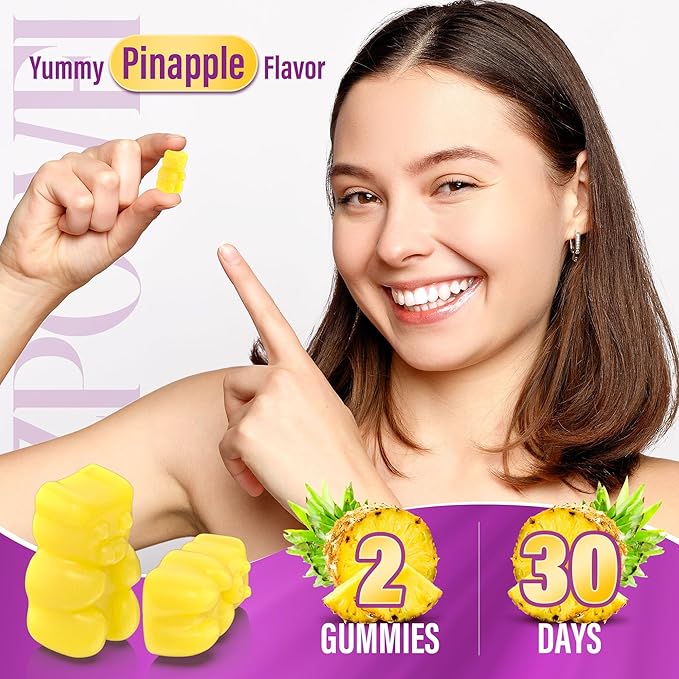 Myo-Inositol & D-Chiro Inositol,Inositol Gummies with Vitamin D3, Magnesium Glycinate, Omega-3, Folate & Zinc, 2760mg Inositol Supplement Menstrual Cycle for Women-40:1 Ratio-30 Day Supply