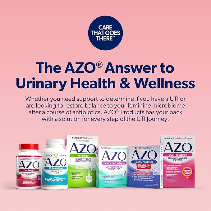 AZO Dual Protection, Urinary + Vaginal Support, Prebiotics and Probiotics for Women*, Starts Working Within 24 Hours, Non-GMO, 30 Count