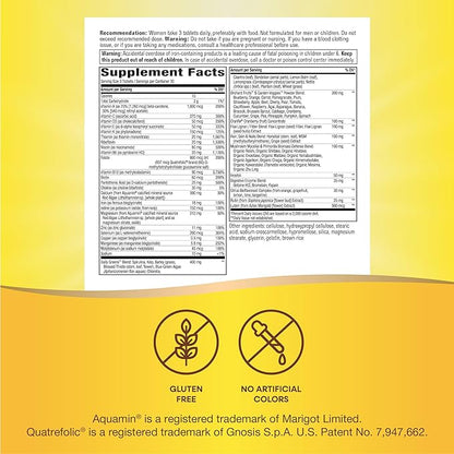 Nature's Way Alive! Max3 Potency Women's Complete Multivitamin, Supports Energy Metabolism, Heart & Bone Health*, with B-Vitamins Including Methylated B12 and Folate, 90 Tablets (Packaging May Vary)