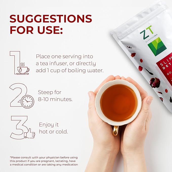 Dr. Zisman ZT Slimming - Goji-Ginger Detox Blend - Healthy Weight Management Organic Herbal Tea Organic for Cleanse, Enhance Your Metabolism Naturally (Loose Leaf)