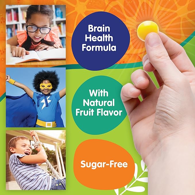 Omega 3 Gummies - Ultra-High DHA Chewable Gel Gummy - Omega 3 for Kids Supports Brain & Eye Health - Sugar-Free Natural Fruit Flavor - Kids Omega 3 Fish Oil Gummies (30 Count)