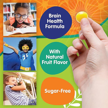 Omega 3 Gummies - Ultra-High DHA Chewable Gel Gummy - Omega 3 for Kids Supports Brain & Eye Health - Sugar-Free Natural Fruit Flavor - Kids Omega 3 Fish Oil Gummies (30 Count)