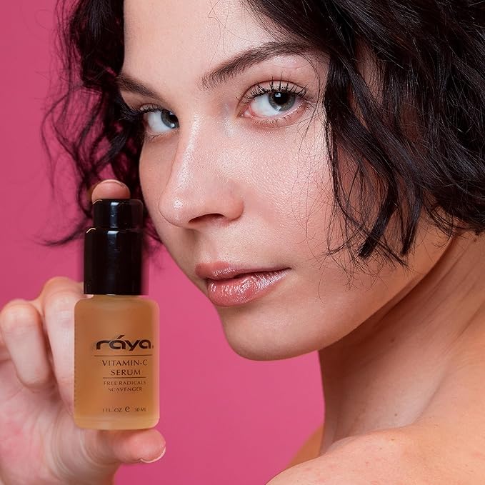 RAYA Advanced Anti-Aging Face Serum | Radiance-Boosting, Lightening Serum for All Skin Types | Vitamin C Skincare Serum for Discoloration Correction & Complexion Improvement | Face Serums