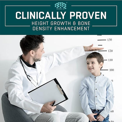 Height Growth Maximizer, Calcium, Vitamin D3 and Zinc Blend Pills, Bone Growth Supplement for Kids and Teens, Bone Strength, Density Support, GMO-Free, Gluten-Free, Made in USA, 60 Caps