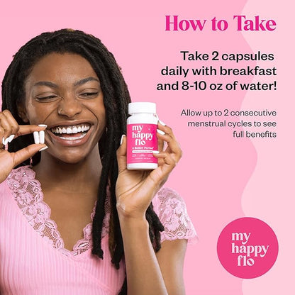 PMS Support Supplement for Women with Iron, PMS Relief Hormone Support for Women, 10-in-1 PMDD Supplements for Women | DIM & I3C Indole-3-Carbinol for Cramp Relief, Heavy Flow - 60 Caps