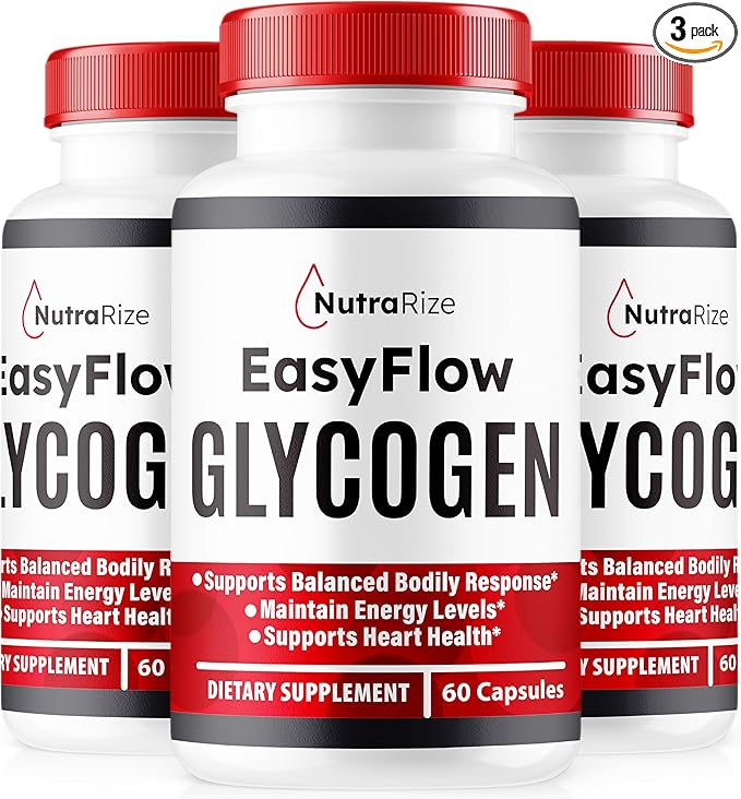 (3 Pack) Easy Flow Glycogen, EasyFlow Glycogen Support Capsules, Easy Flow Glyco Optimizer, Official EasyFlow Glyco Optimiser Capsules, Easy Flow Detox Cleanse, Easy Flow Glycol (180 Capsules)