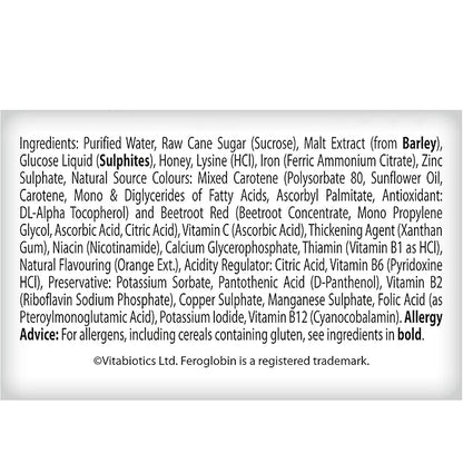 Vitabiotics Organic Feroglobin Liquid 500ml