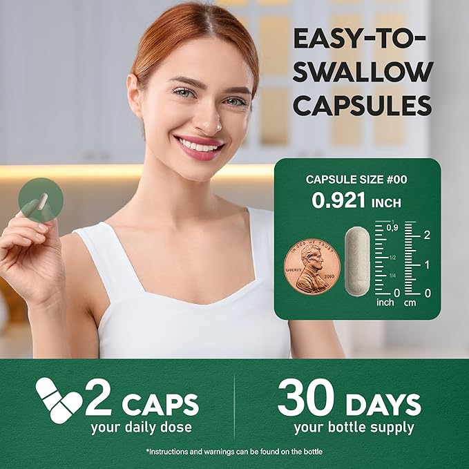 Thyroid Support for Women - Selenium 200 mcg | Zinc & Iodine | L-Tyrosine | Magnesium | Adaptogen Herbs - 21-in-1 Antioxidant & Immune Support - Vegan, Non-GMO, Lab Tested - 60 Capsules, Made in USA