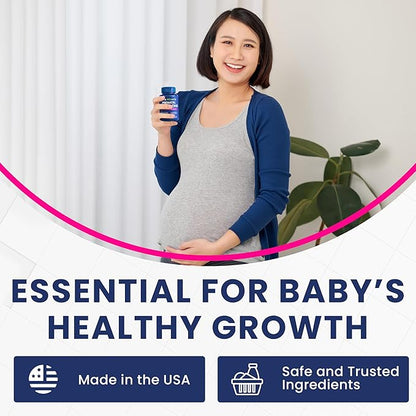 Prenatal DHA Supplements - Vegan 800mg DHA DPA Plant Based Omega 3 - Best for Optimal Mom and Baby Health - Supports Baby Brain and Eye Development Prenatal for Women No Fish Oil