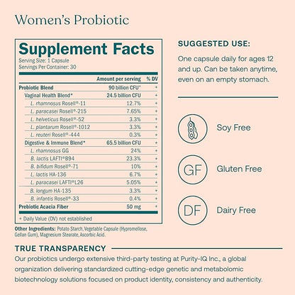 True Grace One Daily Women’s Multivitamin 40+ (30 Vegan Tablets) & One Daily Women’s Probiotic (30 Vegetarian Capsules) - Gluten Free, Soy Free, Organic - 30-Day Supply of Each