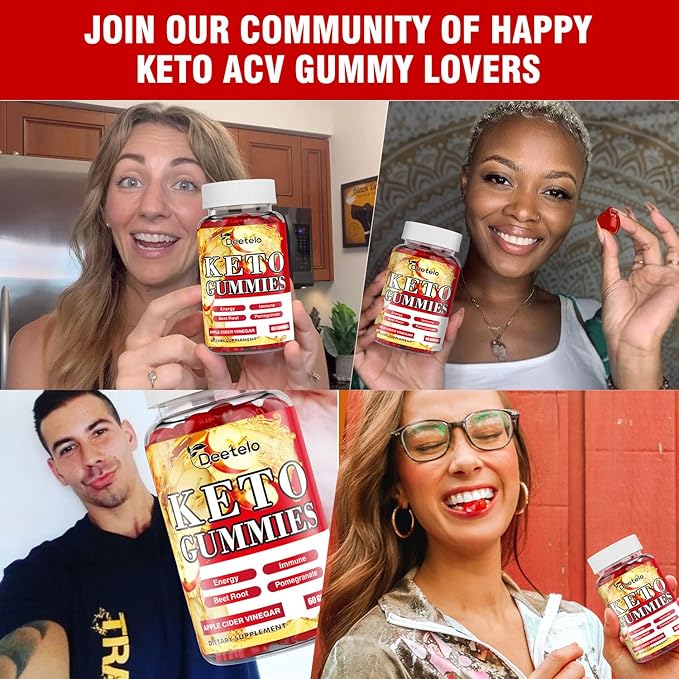 Keto ACV Gummies with B12 – Vegan Apple Cider Vinegar Supplement for Energy Boost and Gut Health, Gluten-Free Formula, 300 Count