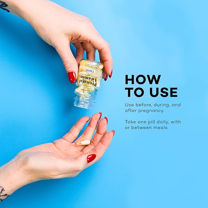 Premama Prenatal Vitamins with DHA and Folate - Once Daily Multivitamin for Women, Fertility Support Supplement, Non GMO, Vegan, Gluten Free, Choline for Brain Development , 28 Capsules (Pack of 3)