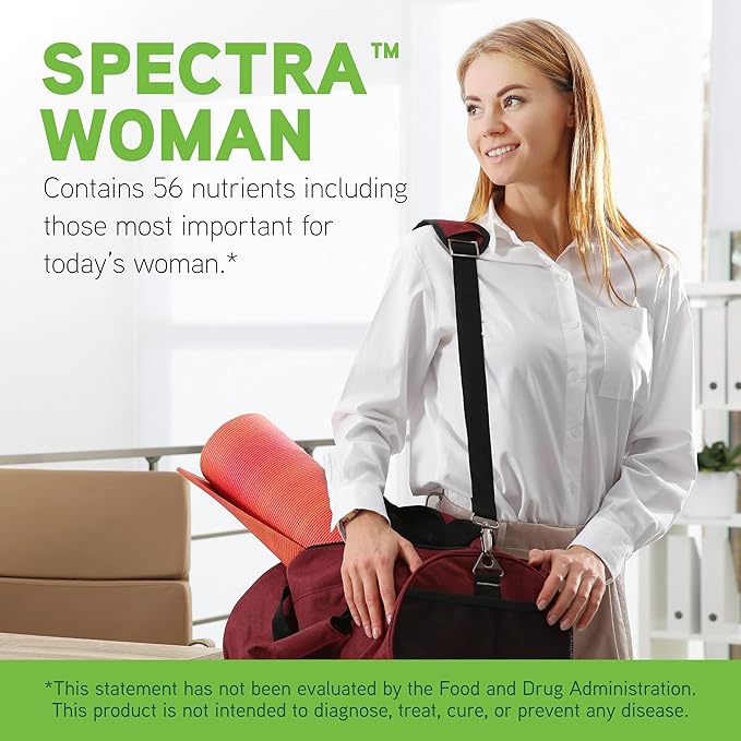 DAVINCI Labs Spectra Woman - Dietary Supplement to Support Bone Health and Women's Needs - with Vitamins, Minerals, Calcium, Beta Carotene, L-Cysteine, Grape Seed Extract, and More - 240 Tablets