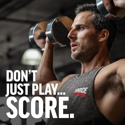 FORCE FACTOR Score! XXL Nitric Oxide Booster Supplement for Men with L-Citrulline, Horny Goat Weed, Black Maca, & Tribulus Terrestris to Increase Stamina, Energy, and Physical Performance, 60 Tablets