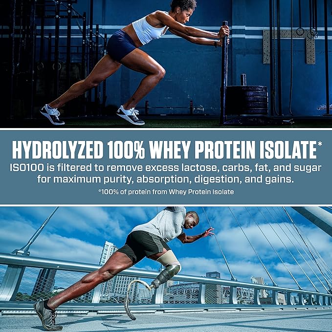 Dymatize ISO100 Hydrolyzed Protein Powder, 100% Whey Isolate, 25g of Protein, 5.5g BCAAs, Gluten Free, Fast Absorbing, Easy Digesting, Fruity Pebbles, 5 Pound