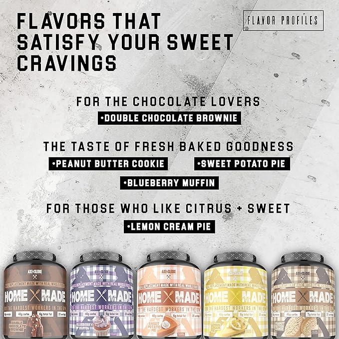 Axe & Sledge Supplements Home Made Whole-Foods-Based Meal Replacement Powder with Digestive Enzymes, Protein, Carbohydrates, and Fats, 25 servings (Peanut Butter Cookie)