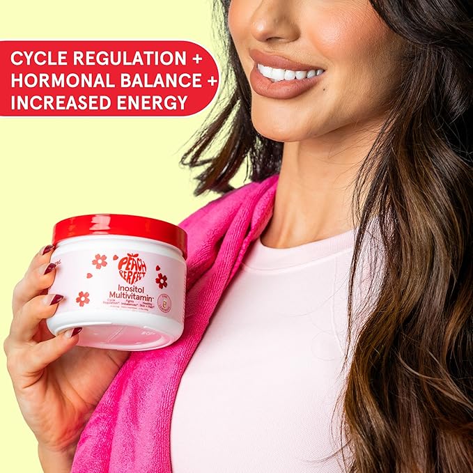 Inositol Powder Multivitamin, Pink Lemonade Flavor – 4g Myo-Inositol & D-Chiro Inositol, DIM, Zinc, Magnesium Glycinate, Vitamin D3 – Supports Women’s Health, Cycle, Energy, 30 SVG