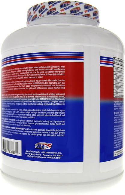 APS Nutrition Isomorph Protein Powder Supplement | Whey Protein Isolate | Ultra- Filtered | 28g Protein |Vanilla Ice Cream, 5 Pound (Pack of 1)
