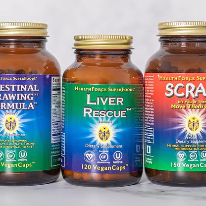 HealthForce SuperFoods Liver Rescue - Natural Liver Cleanse - Liver Health Formula with Milk Thistle & Dandelion Root - Gluten-Free & Vegan - 30 Capsules