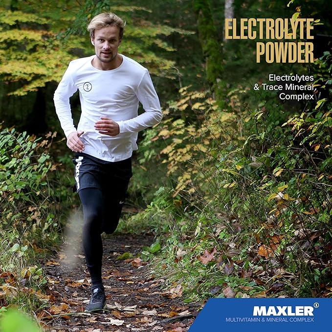 Maxler Electrolyte Powder - Hydration Packets Drink Mix with Trace Mineral Complex - Keto Electrolytes Powder Packets with Natural Flavors and Sweeteners - 15 Servings - Blueberry