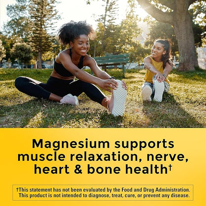 Nature Made High Absorption Magnesium Glycinate 300mg per 3 Capsules, Magnesium Supplement for Muscle, Heart, Nerve and Bone Support, 90 Magnesium Bisglycinate Capsules, 30 Day Supply