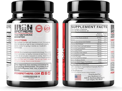 Testosterone Booster for Men - Estrogen Blocker - Supplement Natural Energy, Strength & Stamina - Lean Muscle Growth - Promotes Fat Loss - Increase Male Performance (3 Bottles)